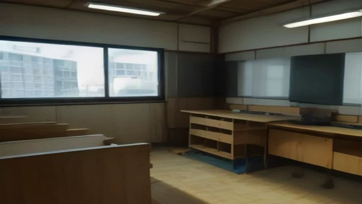 Illustration: slight low angle of a control room with monitors showing abstract dashboards, no readable text